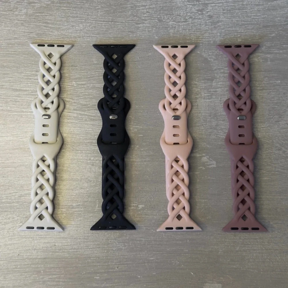 Braided Silicone Apple Watch Bands